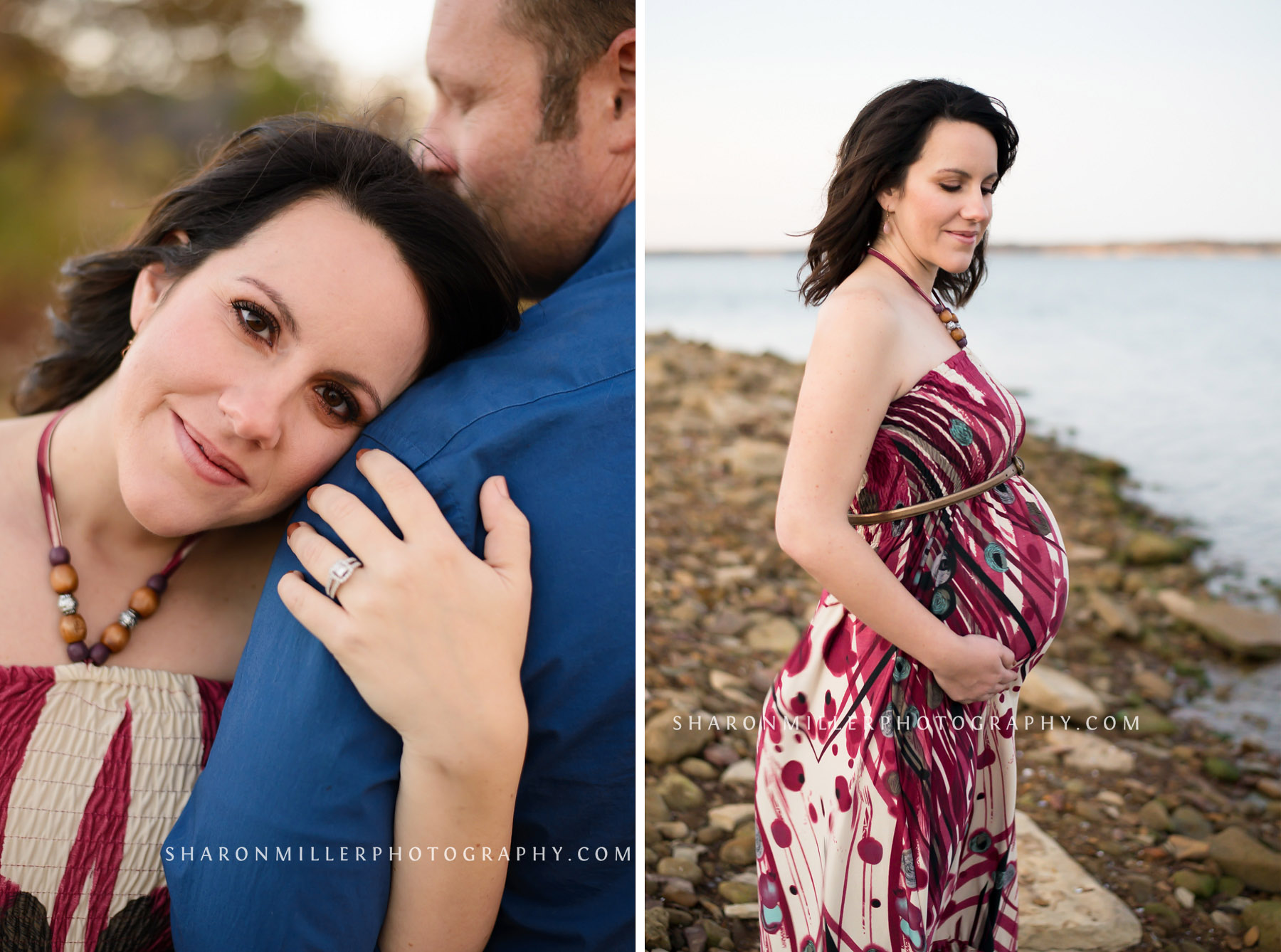 beautiful pregnant mama at Grapevine Lake maternity session