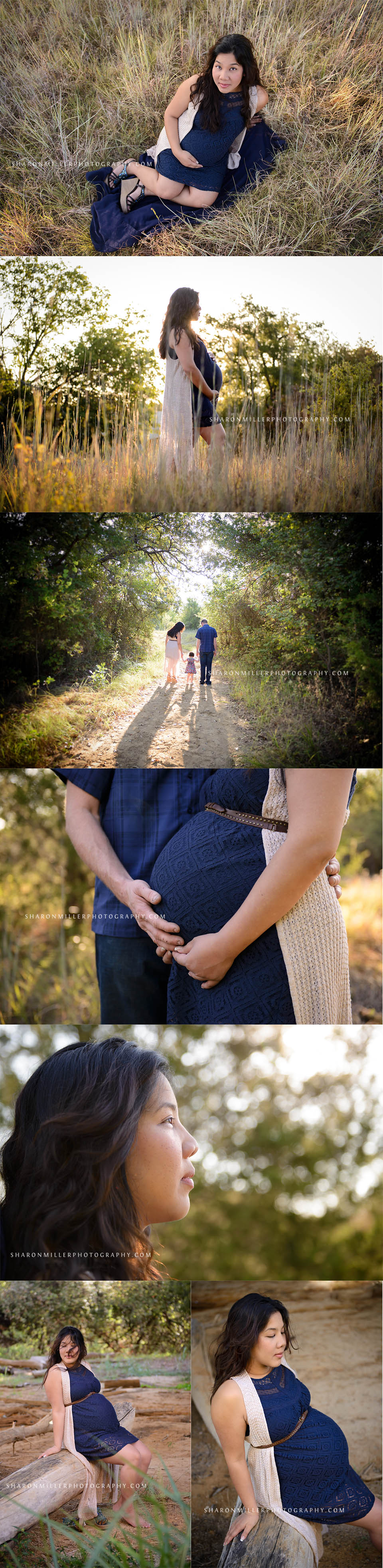 photos from Highland Village boho chic maternity session