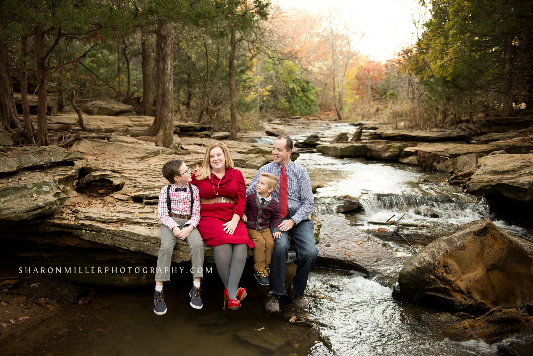 family session at Stone Creek by Flower Mound family photographer Sharon Miller