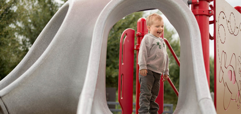 photo of happy boy at Colleyville park